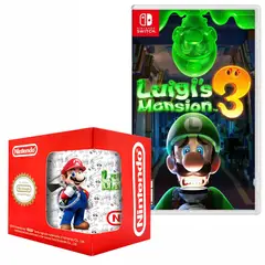 NINTENDO - Luigis mansion 3 switch + taza