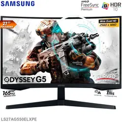 SAMSUNG - MONITOR ODYSSEY G5 LS27AG550ELXPE 27, 2K WQHD,165hz, 1Ms, HDR.