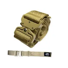 ARMY PREPPER - Cinturón correa liberación rápida beige multipropósito