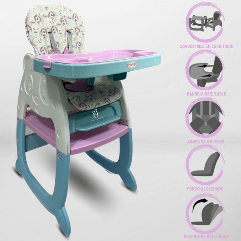 Silla Escritorio 3 en 1 «PANDA DELUXE» Turquoise