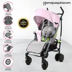BABY GO - Coche Bastón Deportivo NITRO PLUS Pink