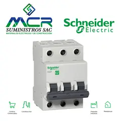 SCHNEIDER ELECTRIC - INTERRUPTOR TERMOMAGNETICO 3P 63A 10KA 230V Easy9 Schneider