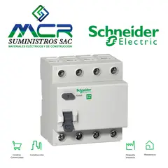 SCHNEIDER ELECTRIC - INTERRUPTOR DIFERENCIAL 4P 63A 30ma 230V Easy9 Schneider
