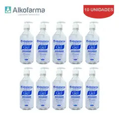 ALKOFARMA - Alcohol en gel 70° 500ml ALKOFARMA. Pack 10 unidades