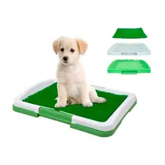 OEM - Bandeja con Grass Sintetico Entrenador para Mascotas Lavable Portatil