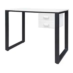 ZIYAZ - Escritorio OH 120X60 C Cajones Flotantes BLANCO - BASE NEGRO