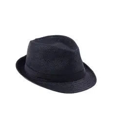 KAST PE - Sombrero Fedora Hombre Trilby Ala chica - Negro