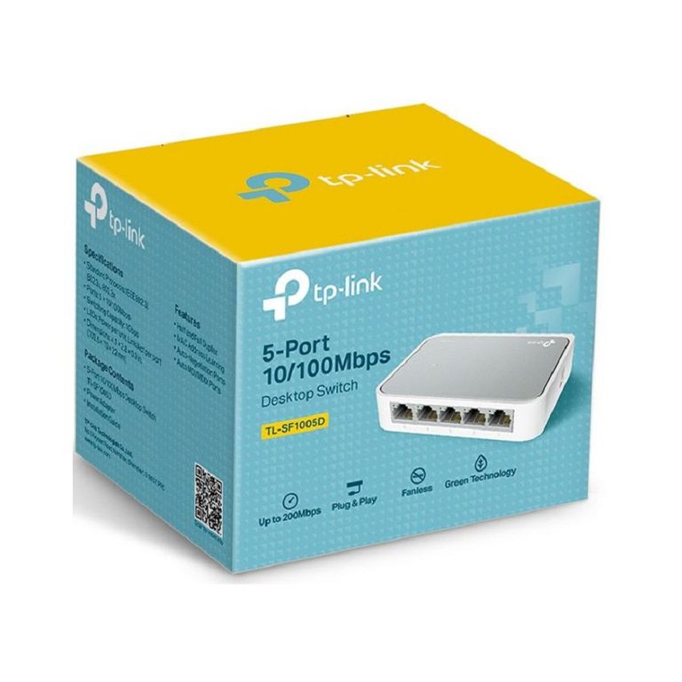 Switch de Sobremesa con 5 Puertos a 10/100 mbps