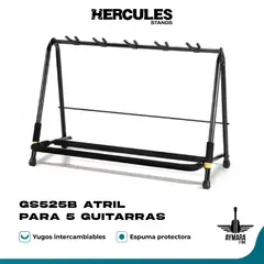 HERCULES - GS525B ATRIL PARA GUITARRA O BAJO 5 Puestos