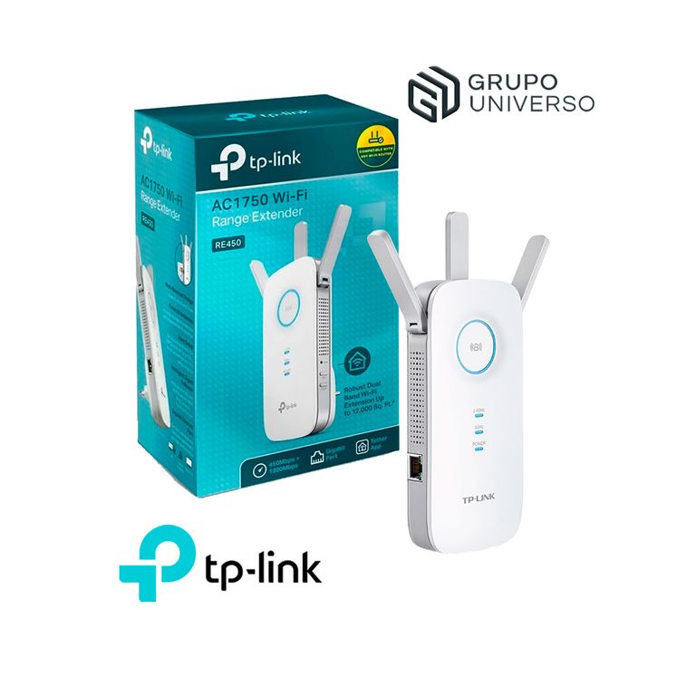 Extensor de Rango RE450 TP-Link WiFi Ac1750 Doble Banda