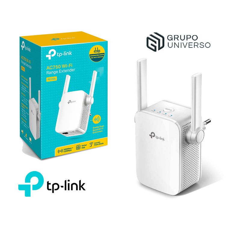 Extensor De Rango RE205 TP-Link Wifi AC750 Doble Banda