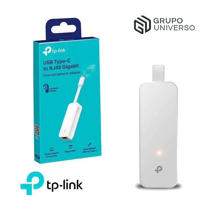 Adaptador De Red UE300C TP-Link Usb 3.0 Type-C a RJ45