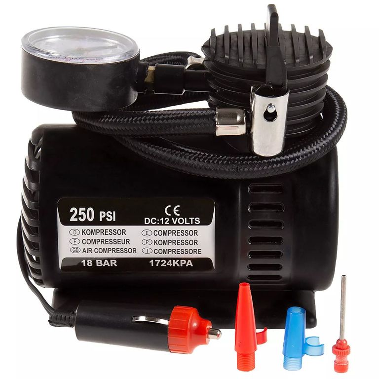 Compresor Inflador Llanta Autos, Motos, Bicicletas, de 250PSI