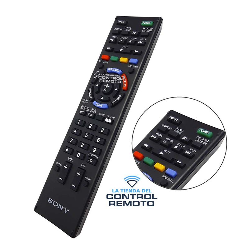 Control Para Sony Bravia Smart Tv Android Lcd Led