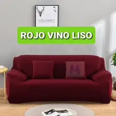 GENERICO - Funda de sillones set Spandex 3-2-1 Rojo vino Liso