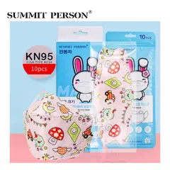 SUMMIT PERSON - Mascarilla KN95 Fish Type NIÑA diseño FIESTA caja10und