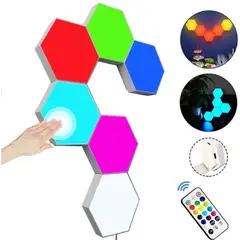 OTTOWARE - Luz LED hexagonal 6 piezas
