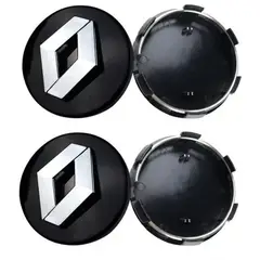 GENERICO - Tapa Central compatible con Aro Renault 60mm (juego 4 Unids)