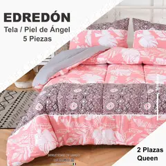VENECIA - EDREDÓN TELA CON PIEL DE ANGEL 2Plz + SABANAS M07