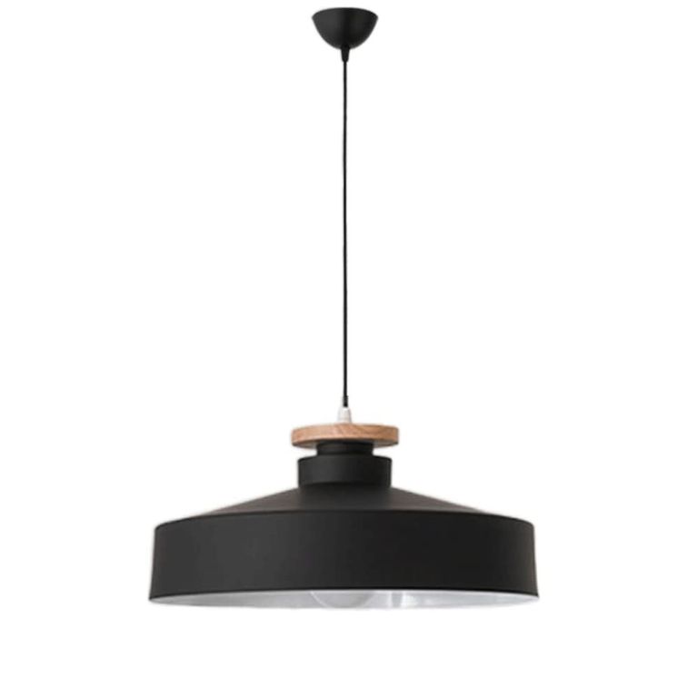 Lámpara colgante estilo nordico negro e27