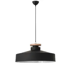 GENERICO - Lámpara colgante estilo nordico negro e27