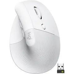LOGITECH - Mouse Lift Wireless Vertical Ergonómico Blanco