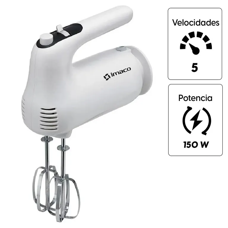 Batidora de Mano 5 Velocidades HM505 Blanca