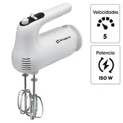 Imaco - Batidora de Mano 5 Velocidades HM505 Blanca