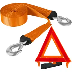 TRUPER - Kit Correa de remolque triangulo reflectante de seguridad