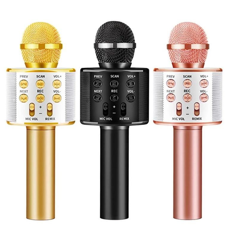 Micrófono Inalámbrico Bluetooth Altavoz Hifi Karaoke Recargable