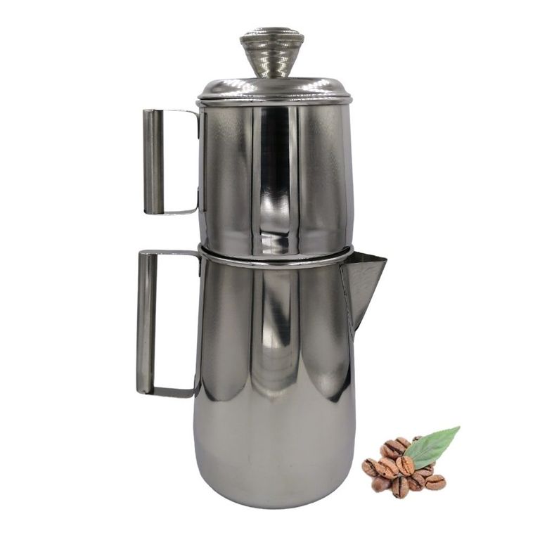 Cafetera Gota a Gota de Acero Inoxidable 2 Piezas - Inoxglovi