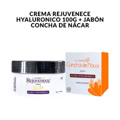 GENERICO - Crema Rejuvenece Hyaluronico - 100g Jabón Concha de Nácar