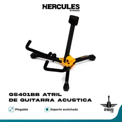 HERCULES - GS401BB ATRIL DE GUITARRA ACUSTICA
