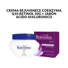 GENERICO - Crema Rejuvenece Coenzyma Q10 Retinol 50g Jabón Acido Hialuronico