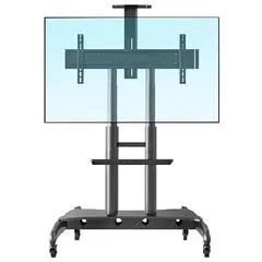 NB NORTH BAYOU - Rack De Pedestal Rodante Ajustable Para TV North Bayou AVA1800-70-1P