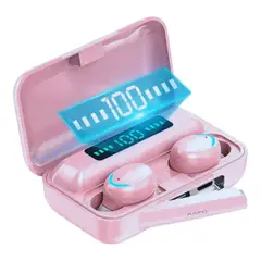 TWS - Auricular Inalambrico F9 Pro Rosado Hasta 6h Music