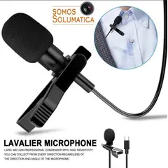 OEM - Micrófono Solapero Tipo C - Solumatica - Para Celulares y Tablets