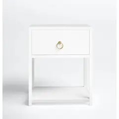 VENTITAS HOME - Velador Contemporáneo Vivacious Blanco