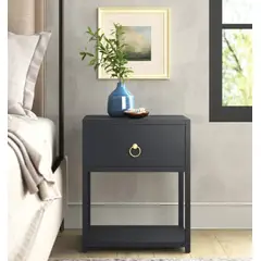 VENTITAS HOME - Velador Contemporáneo Vivacious Negro