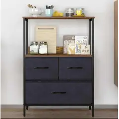 VENTITAS HOME - Velador Industrial Walina Océano y Caramelo