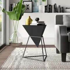 VENTITAS HOME - Velador Minimalista Utah Negro