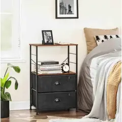 VENTITAS HOME - Velador Contemporáneo Loosey Negro