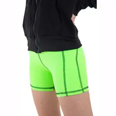 KINETIX - Pantaloneta Biker Short Supplex Slim Mujer Verde Neón