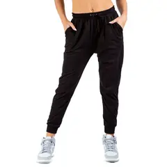 KINETIX - Pantalón Jogger Relaxed Summer Mujer Algodón Negro