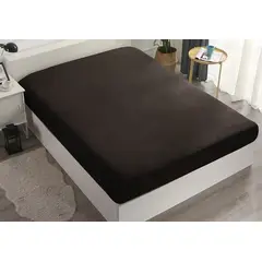 GENERICO - Protector de colchón 2 Plazas - Funda protectora con elástico- Negro