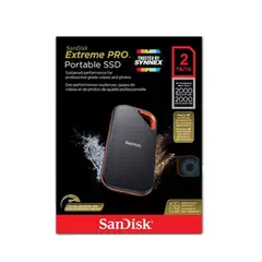 SANDISK - DISCO EXTERNO SSD Extreme PRO 2tb PORTABLE 2000Mbs E81