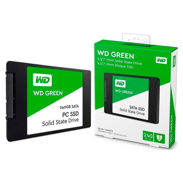 Disco solido ssd 240gb wd green 25 sata 7mm - wds240g3g0a