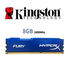 KINGSTON - Memoria Ram HyperX Fury Azul DDR3-8GB 1600MHz