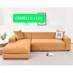 GENERICO - Forros de mueble Grande + Mediano color Camello oscuro