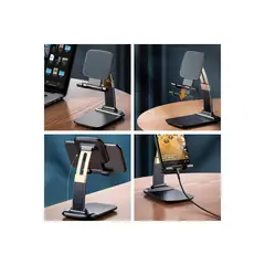 GENERICO - Soporte para celular de escritorio - negro